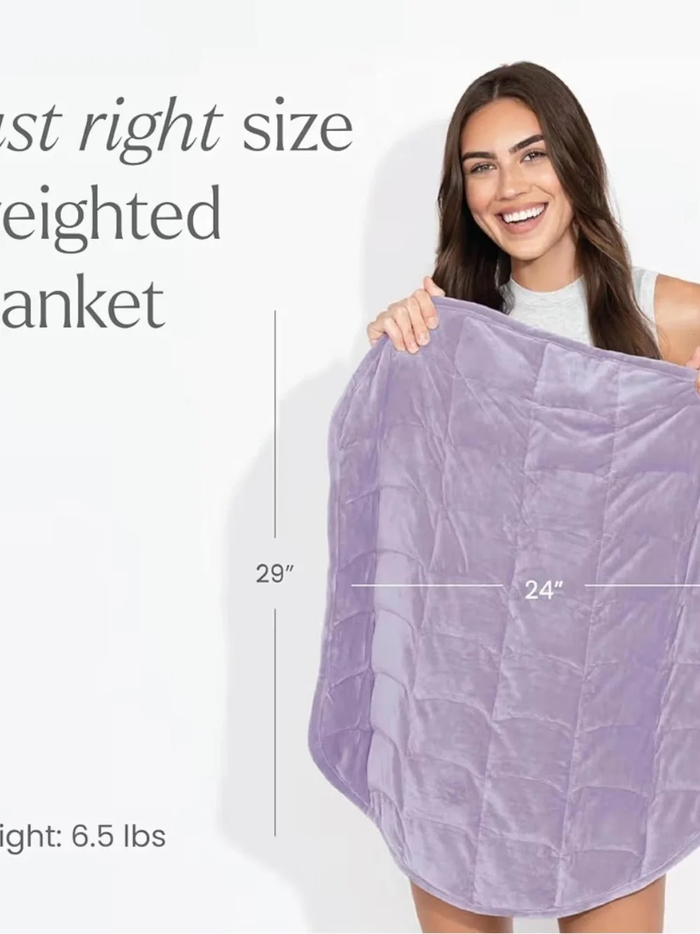 nodpod Wisteria Body 6.5lb Patented Compact Weighted Blanket